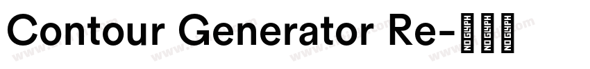 Contour Generator Re字体转换